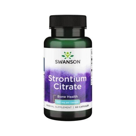 Strontium Citrate Bone Maker 340 mg 60 Capsule, Swanson